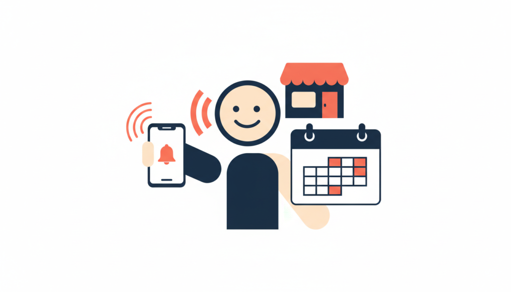 AI receptionist for small business answering a phone call and booking an appointment in a calendar